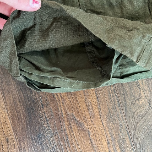 Banana Republic Hunter Green Button Up Dress with Pockets - Picture 4 of 4